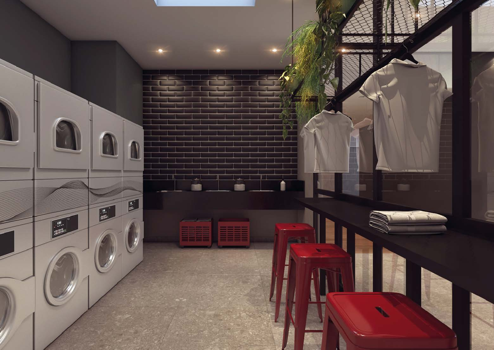 Prisma Pinheiros - Residencial - 25642 - Lavanderia