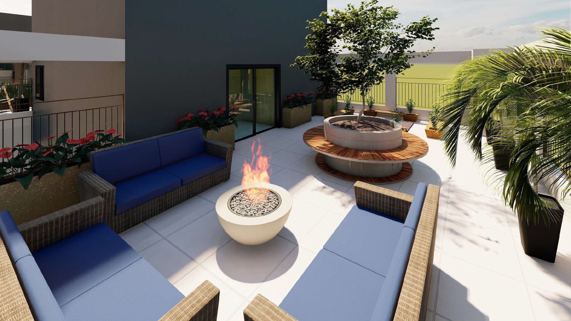 Station Garden - NR - 34718 - Fire place