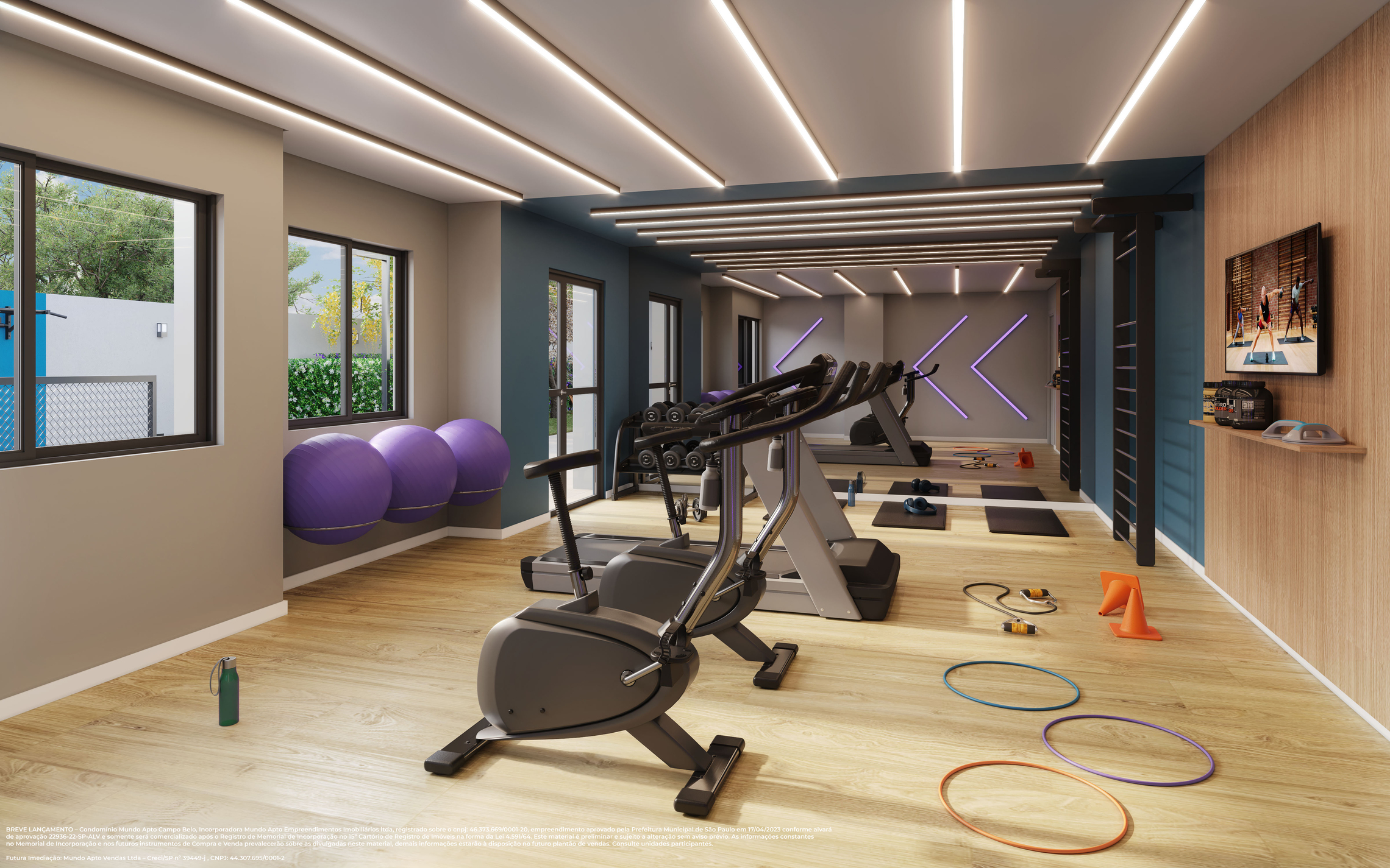 Mundo Apto Campo Belo - Residencial - 44410 - Fitness interno