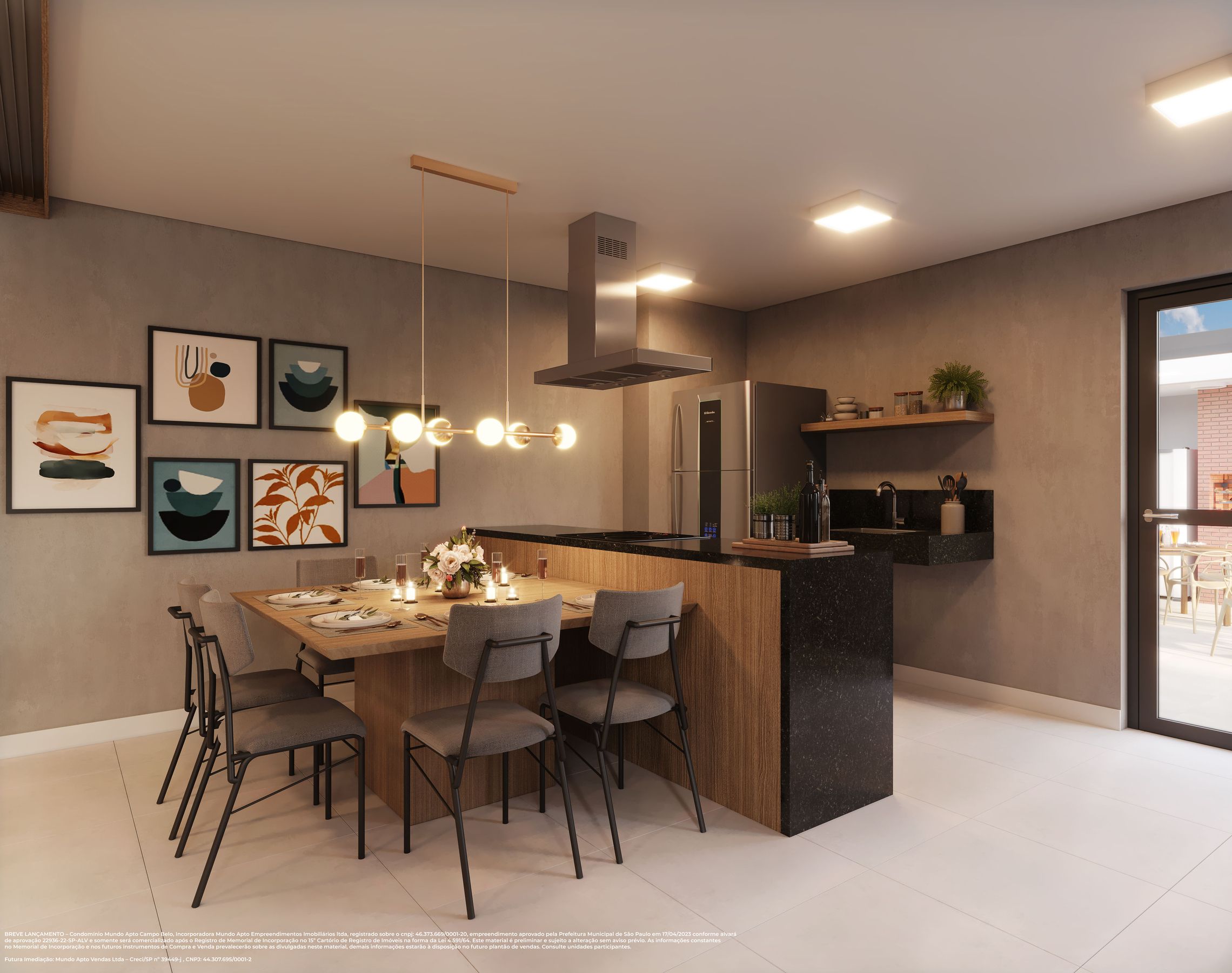 Mundo Apto Campo Belo - Residencial - 44410 - Espaco gourmet