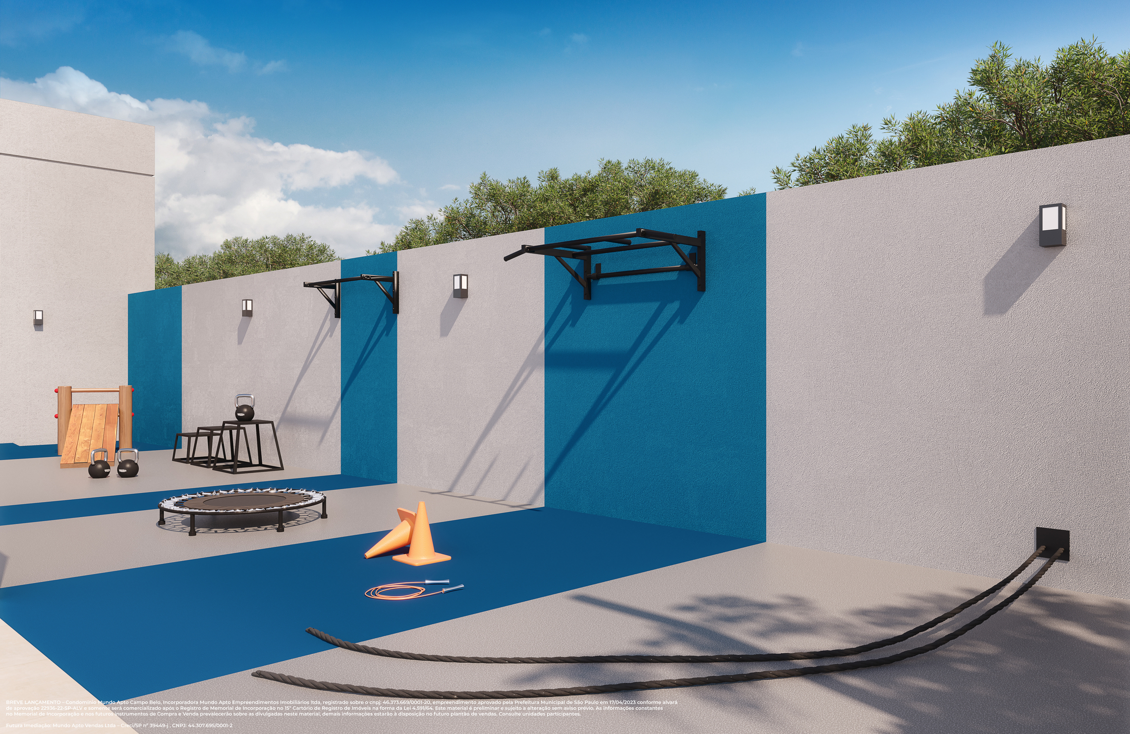 Mundo Apto Campo Belo - Residencial - 44410 - Fitness externo