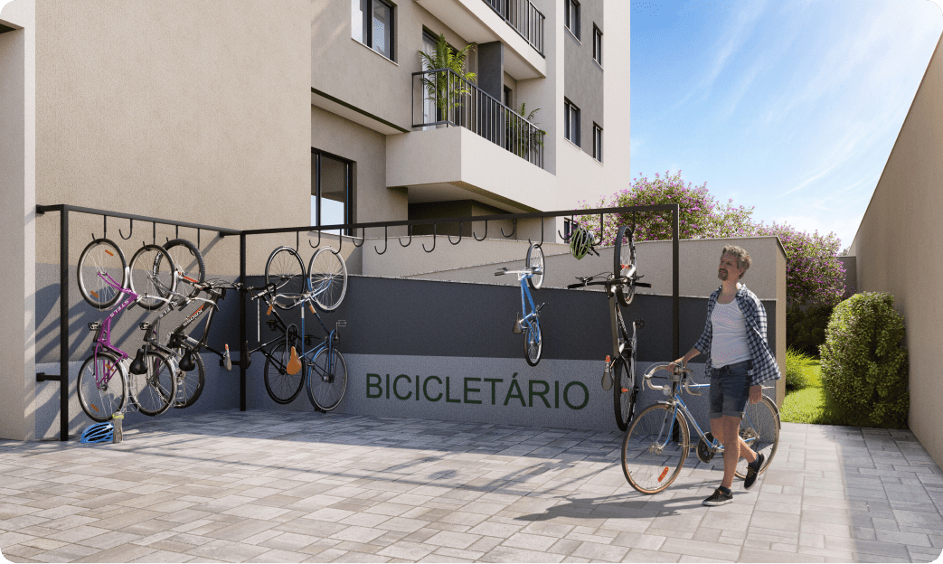 Fort Ipiranga - Residencial - 52221 - Bicicletario