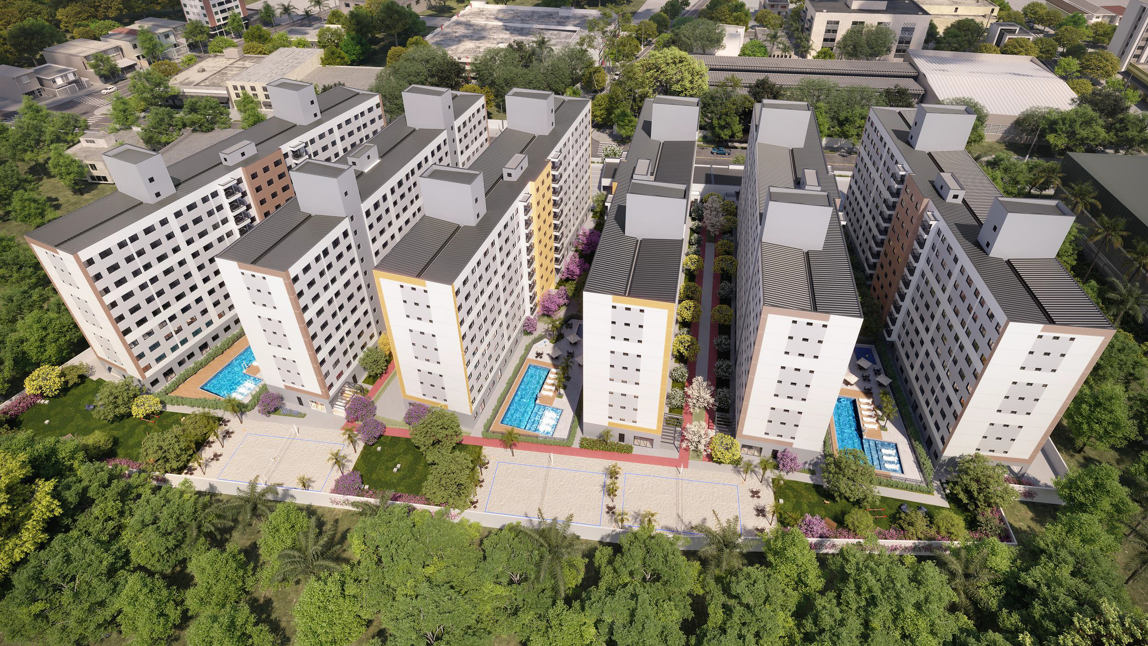 Bosque Ipiranga - Residencial - Fase 1 - 54888 - Aerea