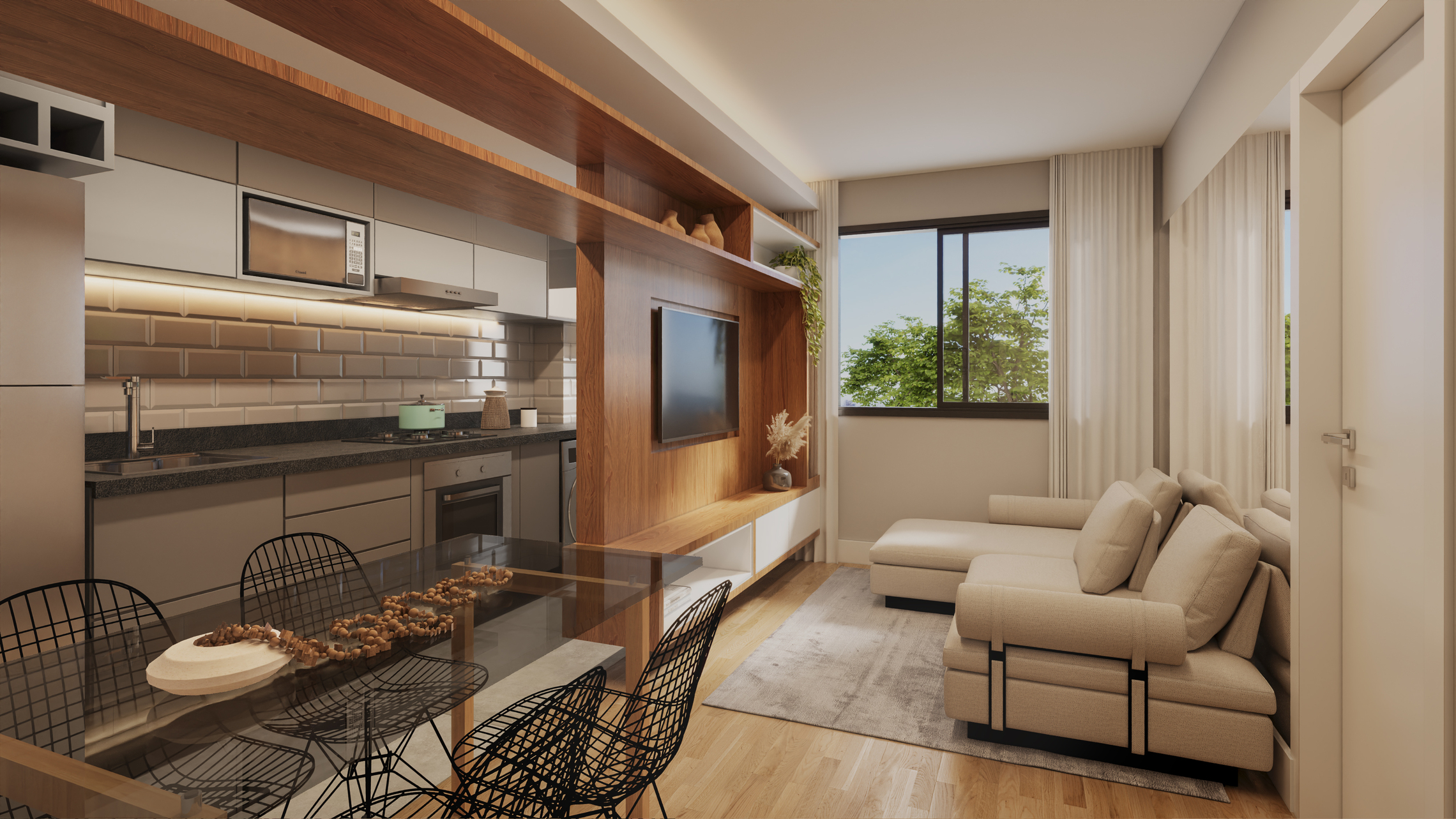 Encanto Clube Residencial - Fase 2 - 64624 - Living