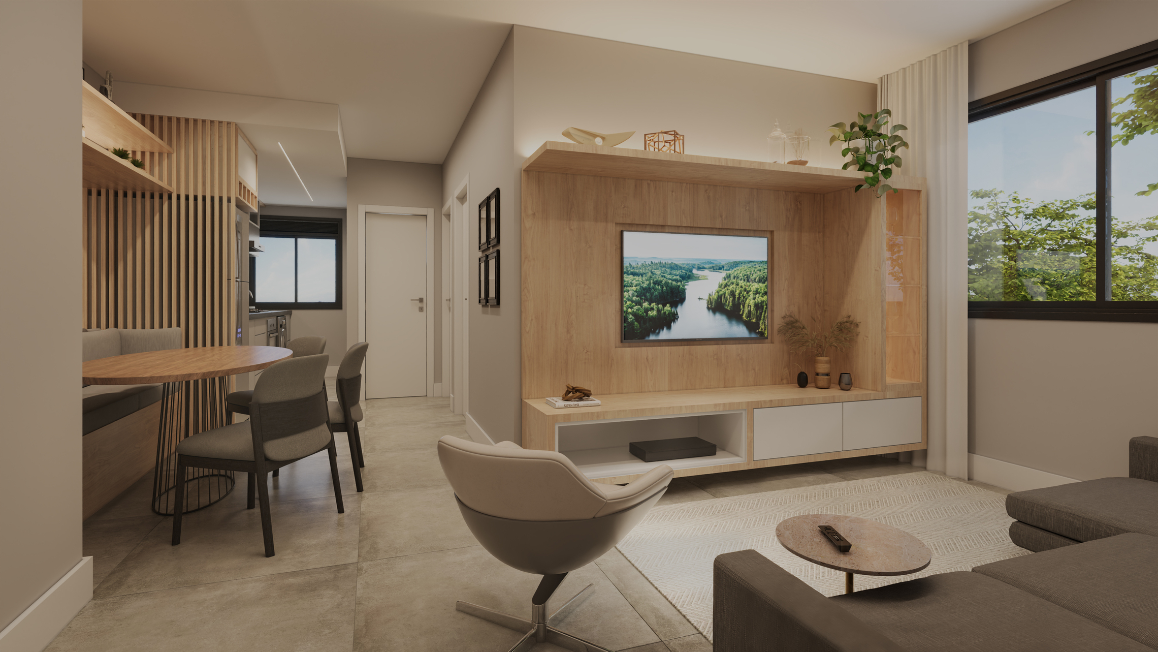 Encanto Clube Residencial - Fase 2 - 64624 - Living