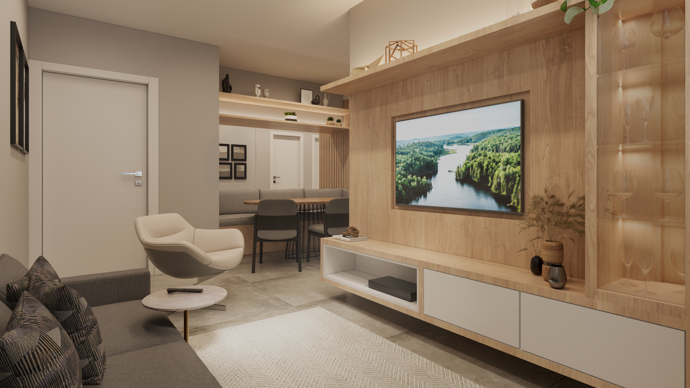 Encanto Clube Residencial - Fase 2 - 64624 - Living
