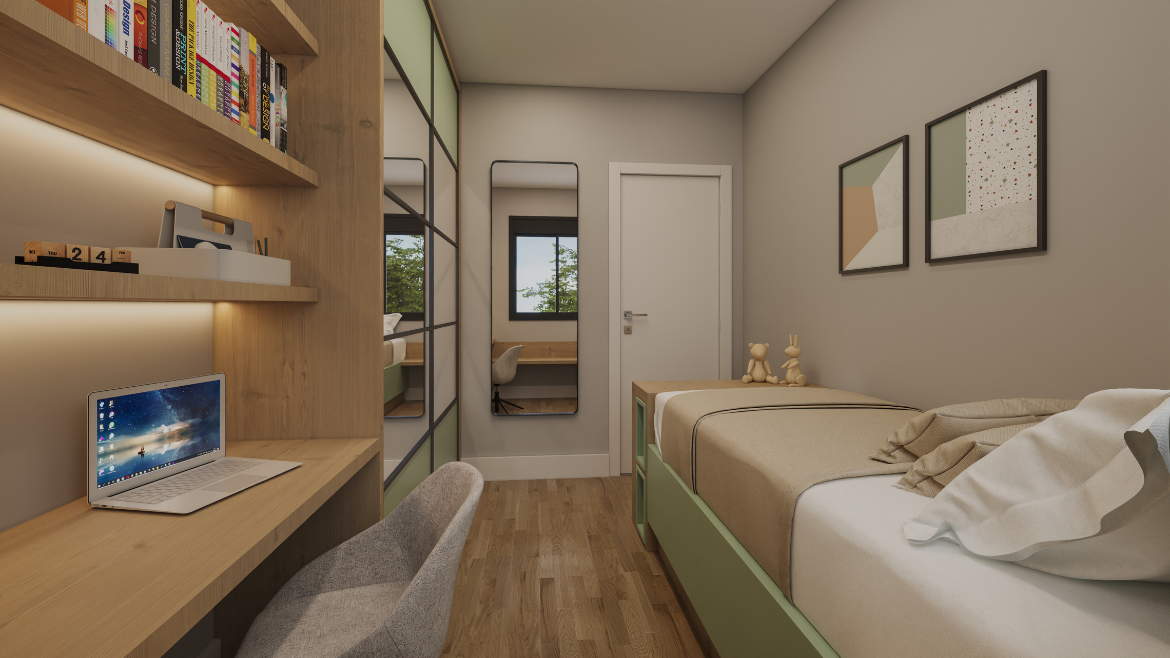 Encanto Clube Residencial - Fase 2 - 64624 - Dormitório