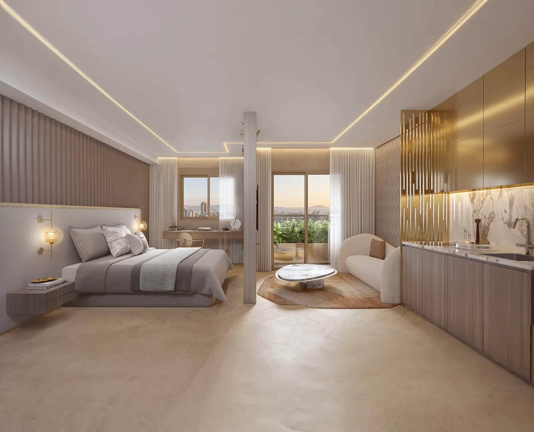 The Palace Apartments - Residencial - 72217 - Living