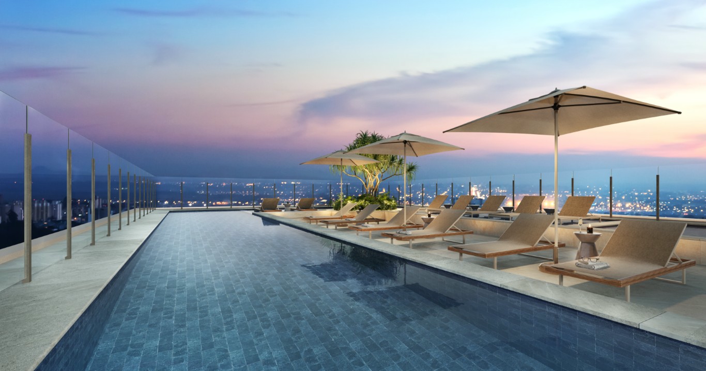 Poema Liberdade - Residencial - 76696 - Piscina no rooftop com raia