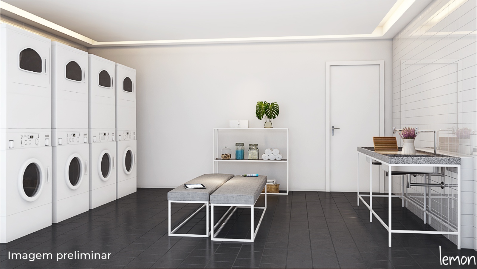 Bem Viver Praça Nébias - Residencial - 48849 - Lavanderia