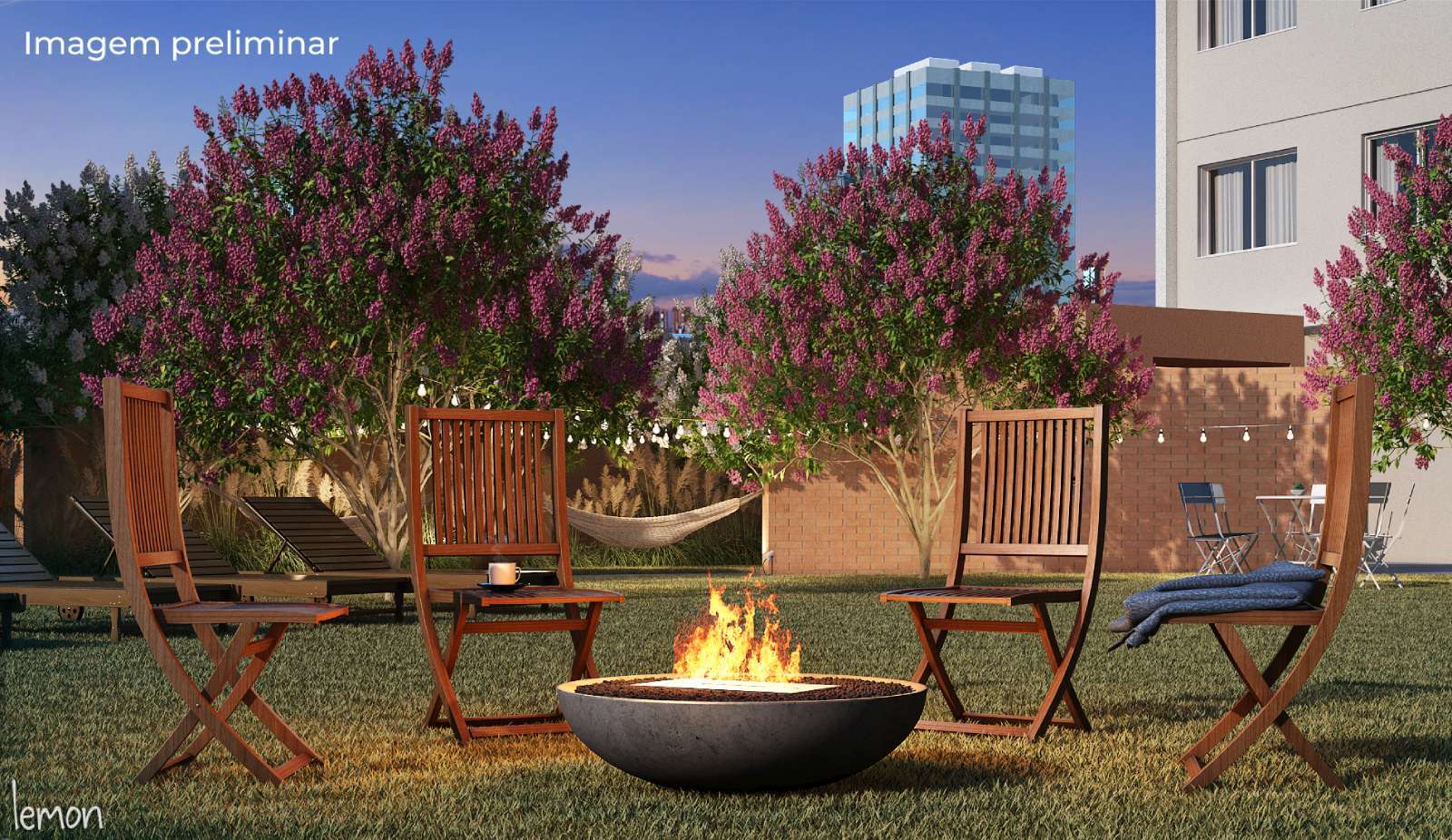 Bem Viver Praça Nébias - Residencial - 48849 - Fire place