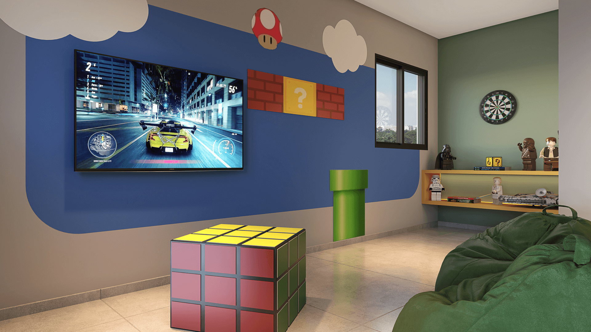 Line Barra Funda Residence - Fase 1 - 49601 - Sala de jogos