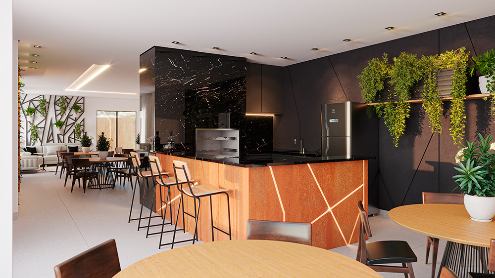 Leaves Residence - 49860 - Salao de festas
