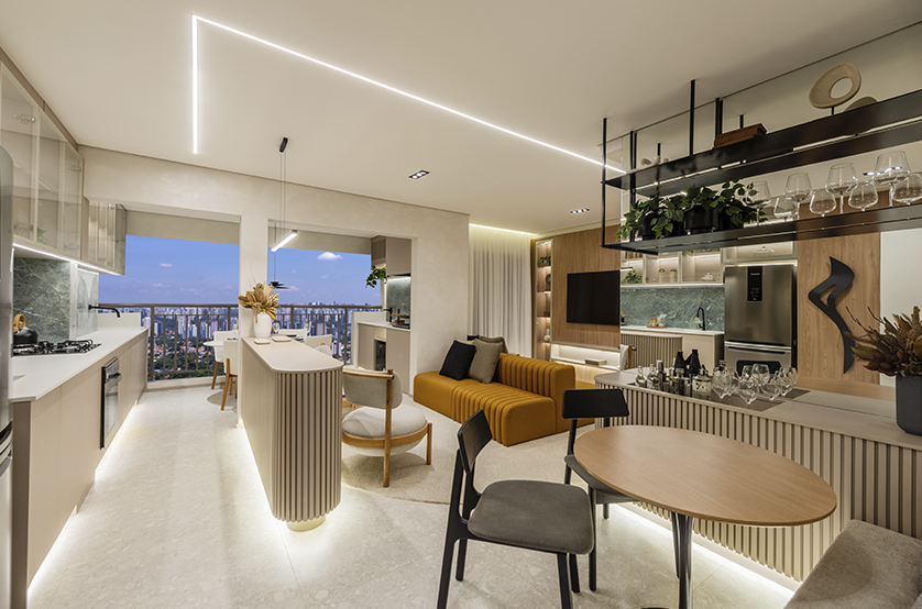 Grand Club Home Spaces Alto da Boa Vista - Residencial - 56303 - Living