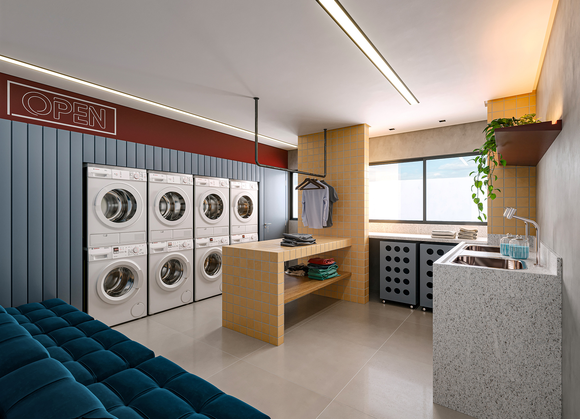 Nurban Barão de Campinas - Residencial - 60008 - Lavanderia