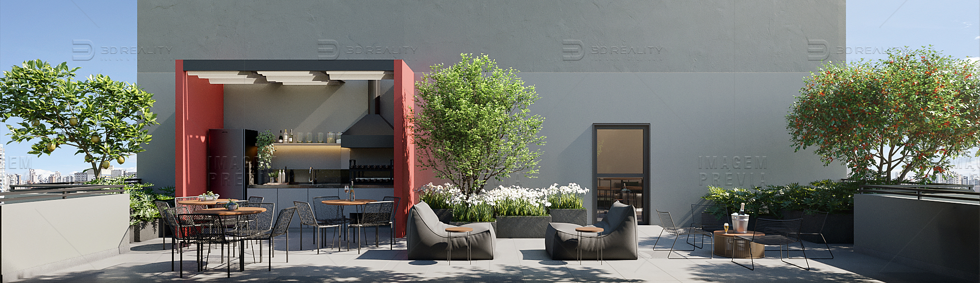 Città - Residencial - 60350 - Terraço coletivo