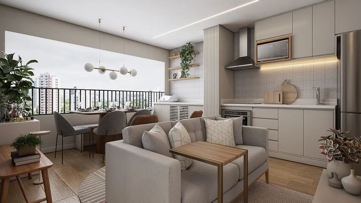 Pin Barra Funda - Residencial - 61168 - Living