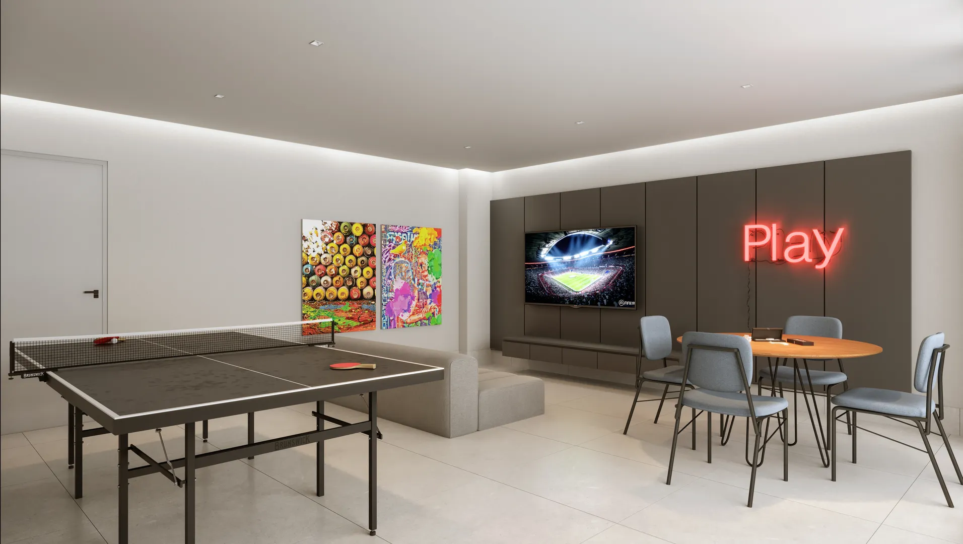 Near Guarapiranga Living - Residencial - 61216 - Sala de jogos