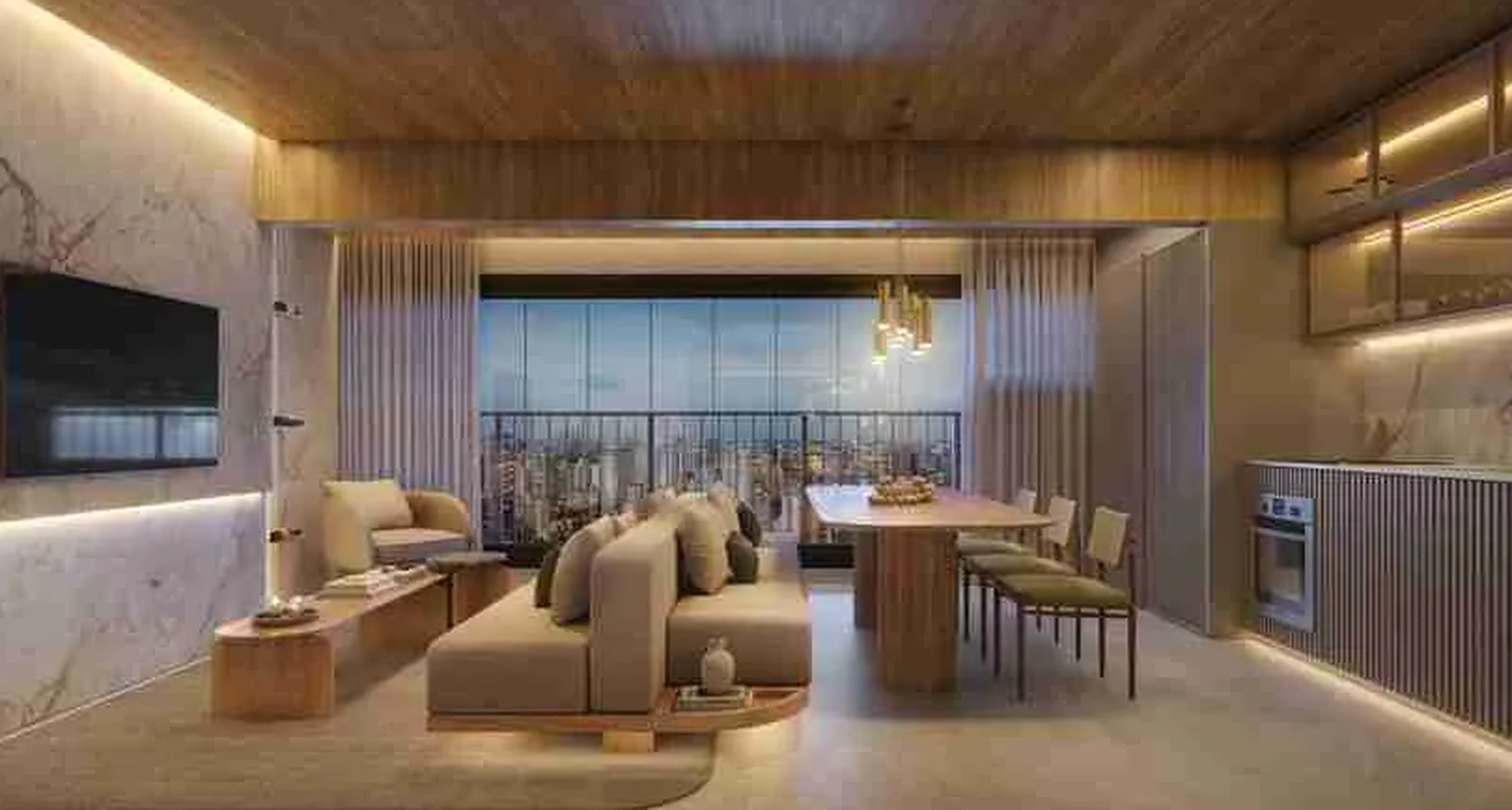 Kaslik Ibirapuera - Residencial - Fase 1 - 69571 - Living