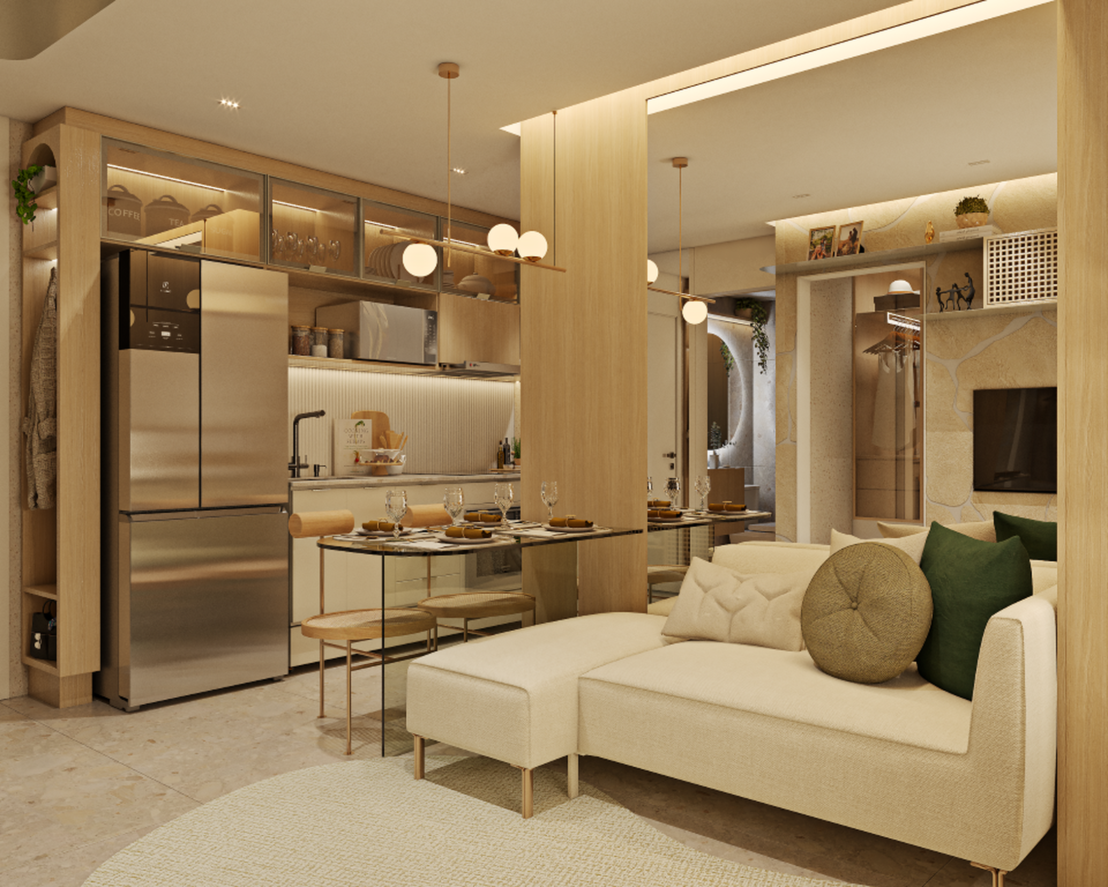 Smart Metrô Patriarca - Residencial - 74606 - Living