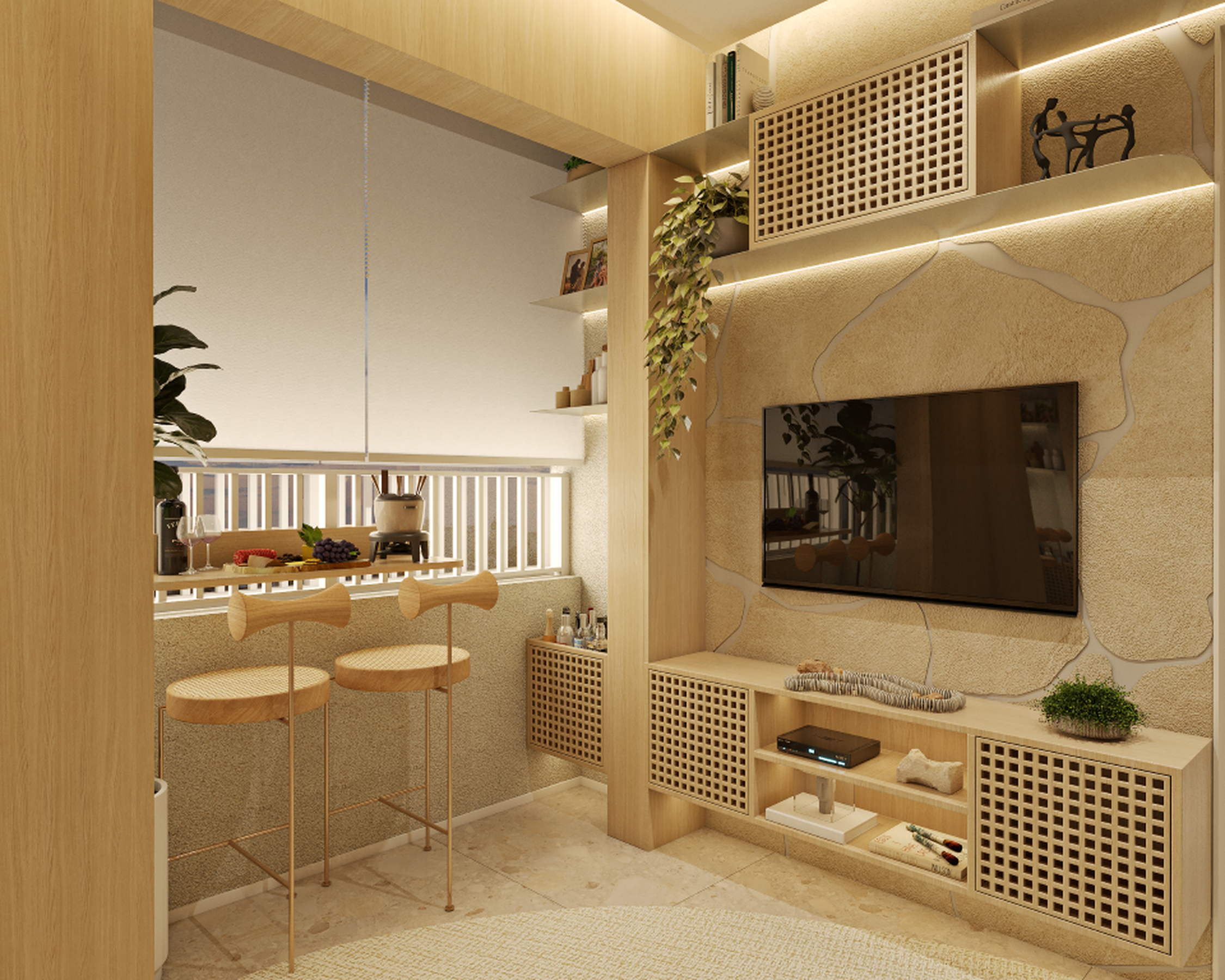 Smart Metrô Patriarca - Residencial - 74606 - Living