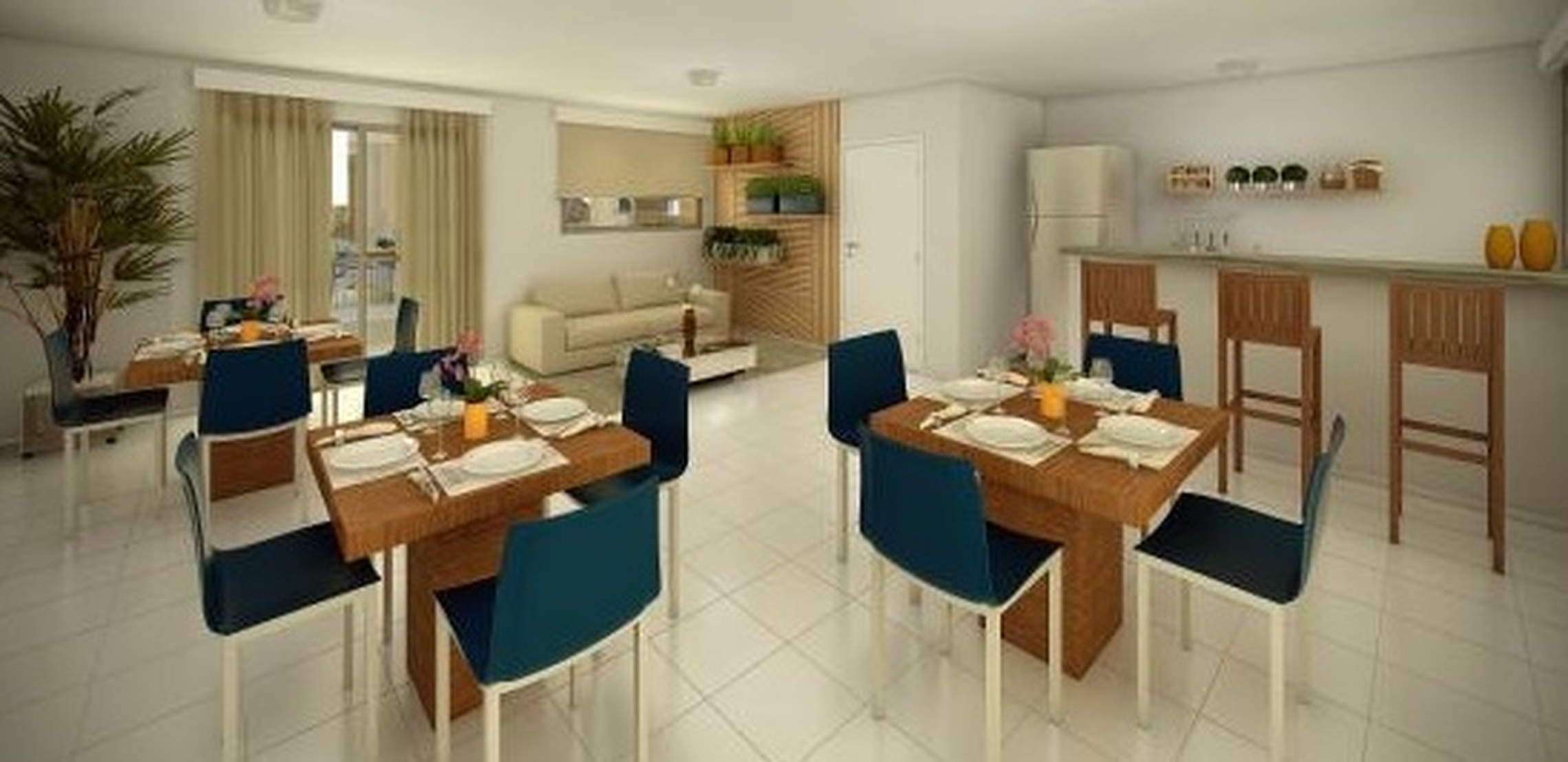 Residencial Vida Alegre Sarandi Apto 401 Bloco 28 - 76868 - Salão de festas