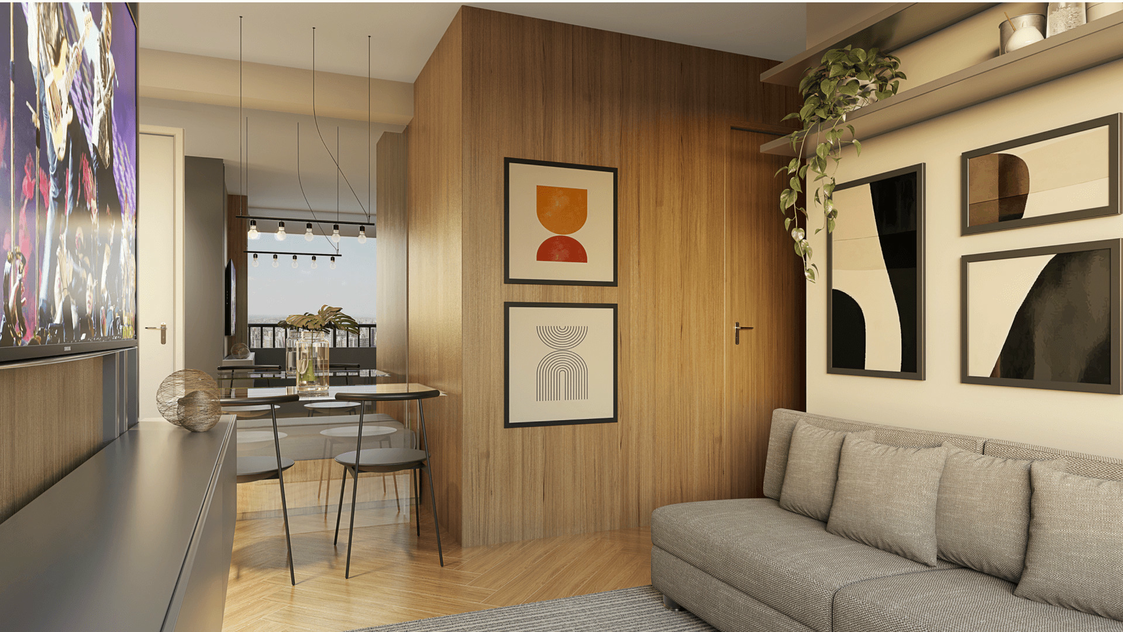 Line Barra Funda Residence - Fase 2 - 76875 - Living