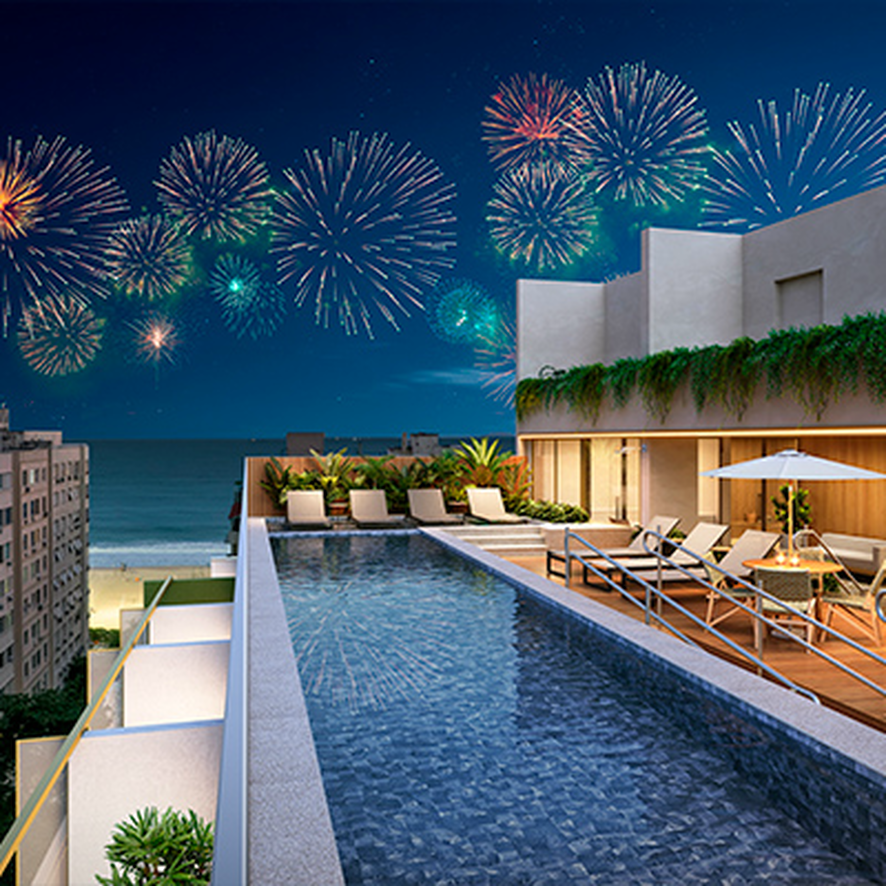 Be in Rio Praia de Copacabana - Breve Lançamento - 77205 - Piscina